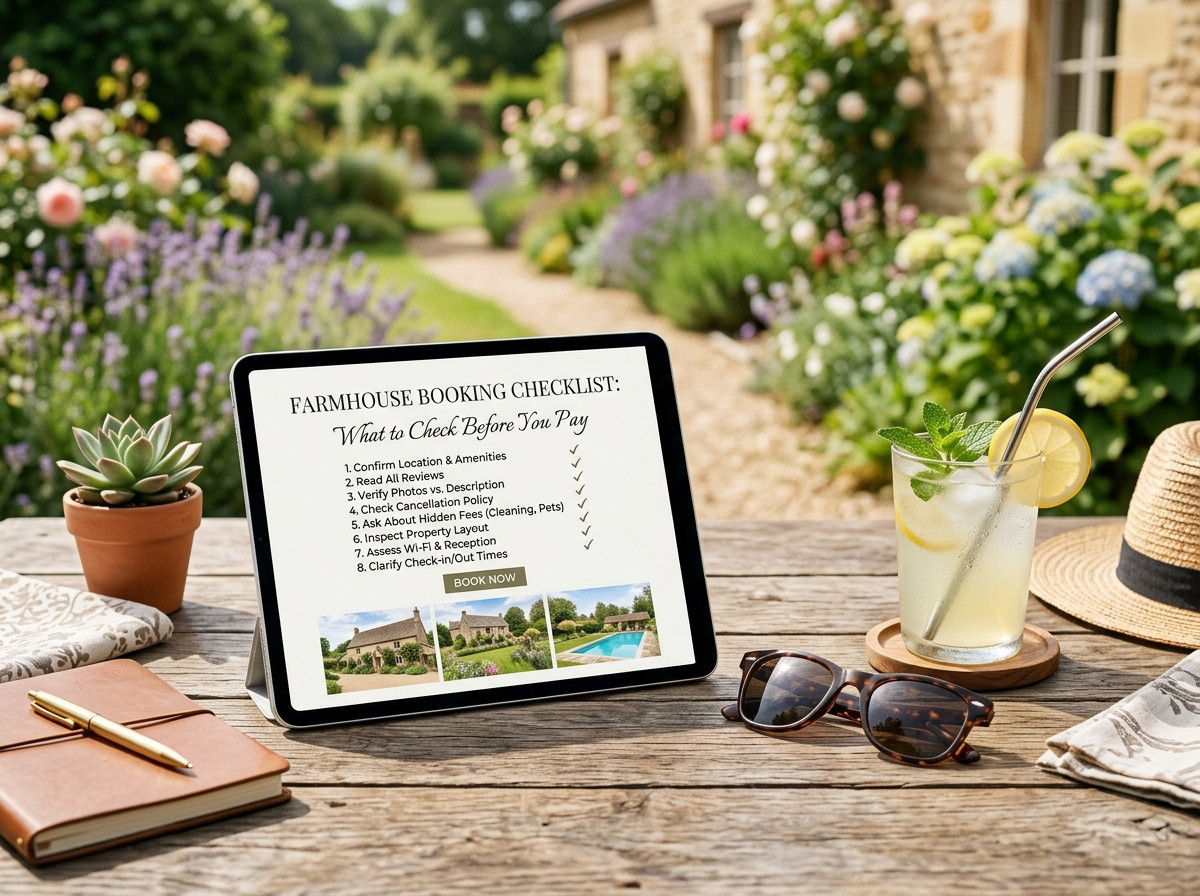 Farmhouse Booking Checklist: What to Check Before You Pay