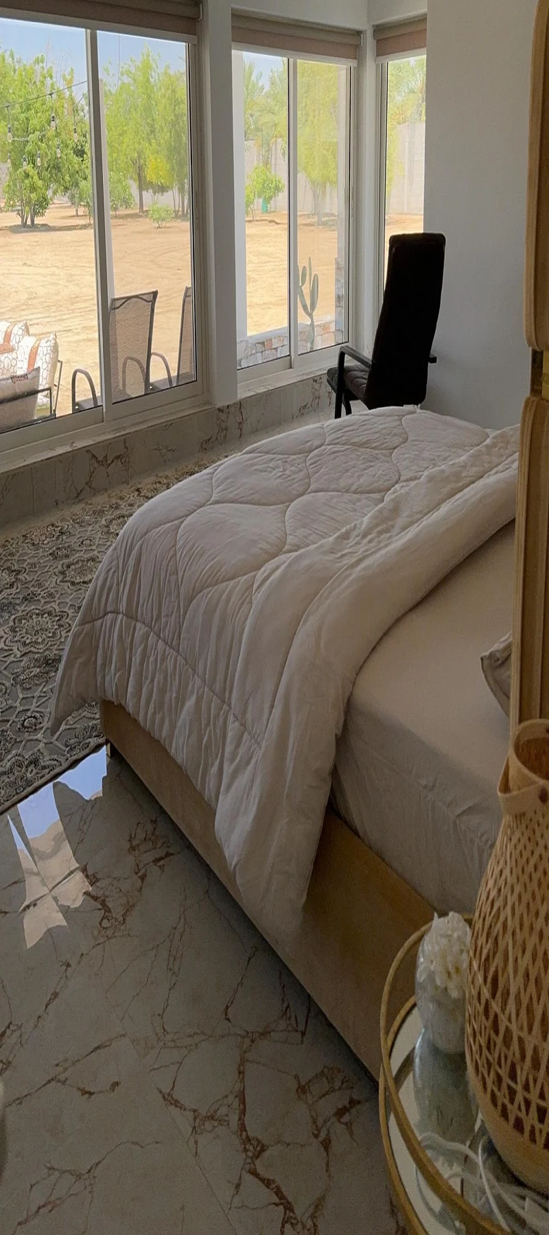 Cozy bedroom With Countryside View